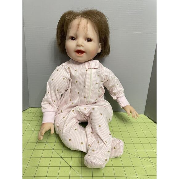 Kaydora Lifelike Realistic 20” Inch Handmade Vinyl Girl Baby Doll Rooted Hair - Picture 1 of 13